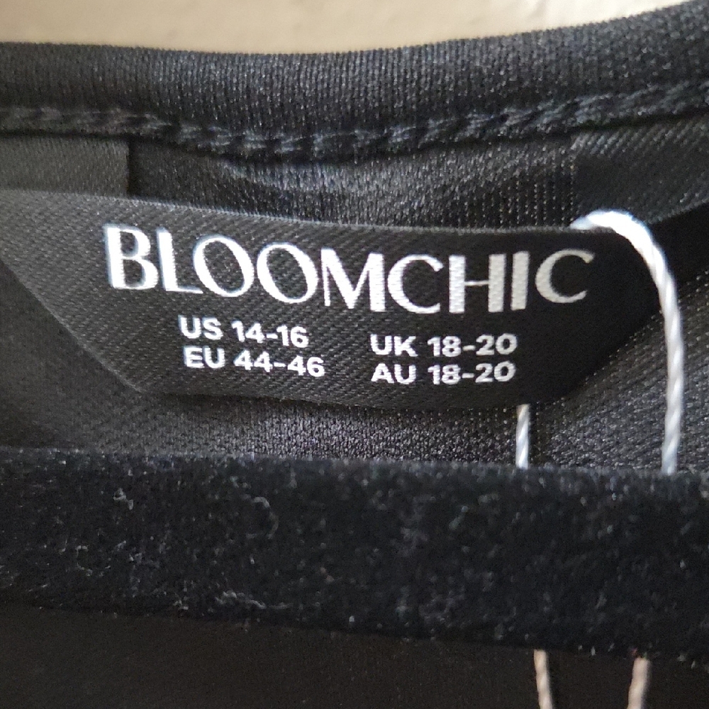 BloomChic Black Dress with Multicolor Floral Embroidery - Picture 2 of 4